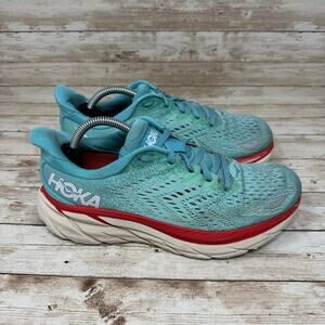 Hoka One One Clifton 8 1119394 Blue Trainers Running Shoes Women's Size 7B
